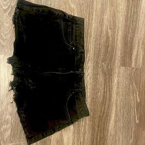 Black Jean Shorts.